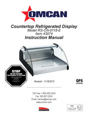 Omcan RS-CN-0118-E Instruction Manual