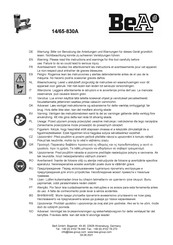 BEA 14/65-830A Manual