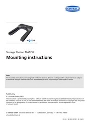 Schmalz MATCH Mounting Instructions