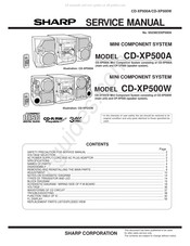 Sharp CD-XP500W Service Manual