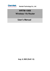 Gemtek WRTM-106B User Manual