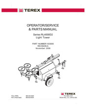 Terex RL4000D2 Operator, Service & Parts Manual