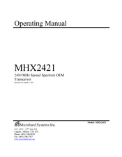 Microhard Systems MHX2421 Operating Manual