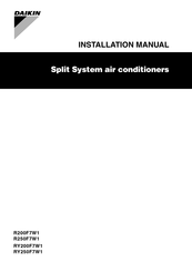Daikin RY250F7W1 Installation Manual