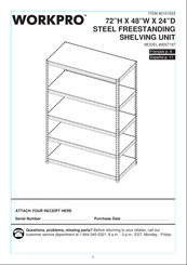 WorkPro 0057197 Installation Manual
