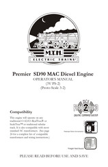 MTHTrains Premier SD90 Operator's Manual
