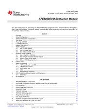 Texas Instruments AFE5809EVM User Manual
