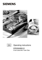 Siemens ER326AB91X Operating Instructions Manual