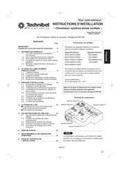 Technibel MCAF128/MPAF120MR5I Installation Instructions Manual