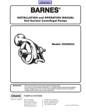 Crane 029676 Installation And Operation Manual