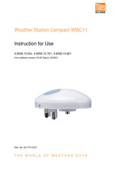 Thies CLIMA Compact WSC11 Instructions For Use Manual