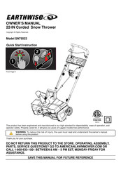 EarthWise SN75022 Owner's Manual