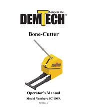 Demtech Bone-Cutter BC-100/A Operator's Manual