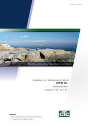 CTC Union EL 42 Installation And Maintenance Manual