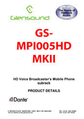 Glensound Electronics Dante GS-MPI005HD MKII Product Details