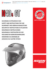 Nolan N405 GT Safety And Instructions For Use