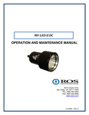 Ros MV-LED II DC Operation And Maintenance Manual
