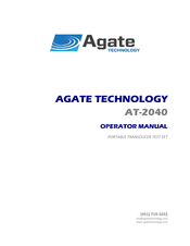 Agate AT-2040 Operator's Manual