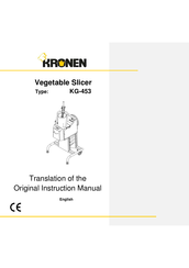 Kronen KG-453 Translation Of The Original Instruction Manual