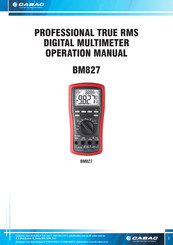 CABAC BM827 Operation Manual