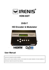 Irenis HDM-500T User Manual