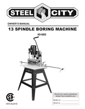 Steel City 40-660 Owner's Manual