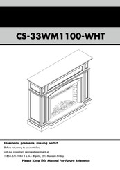 Electric Fireplaces Direct CS-33WM1100-WHT Manual