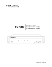 TEXONIC RX 800 Owner's Manual