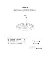 Sunjoy 22UMBRELLA Manual