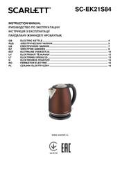 Scarlett SC-EK21S84 Instruction Manual