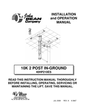 John Bean 40HP210ES Instruction Manual