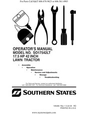 Southern States SO17542LT Operator's Manual