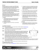 Altinex TNP327C User Manual