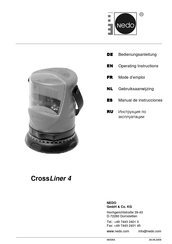 Nedo Crossliner 4 Operating Instructions Manual