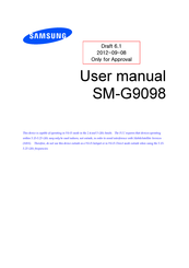 Samsung SM-G9098 User Manual