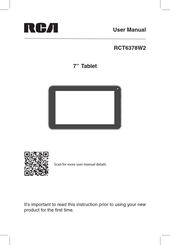 RCA RCT6378W2 User Manual