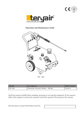 Teryair PW-200 Operation And Maintenance Manual