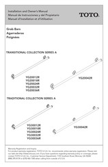 Toto YG20032R Installation And Owner's Manual