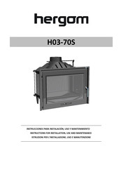 hergom H03-70S Instructions For Installation, Use And Maintenance Manual