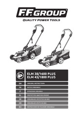 F.F. Group ELM 38/1600 PLUS Original Instructions Manual