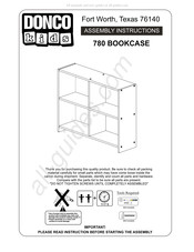 Donco Kids 780 BOOKCASE Assembly Instructions