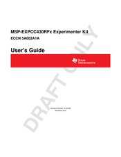 Texas Instruments MSP-EXPCC430RF Series User Manual