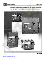 Eaton Cutter-Hammer SPB-150 Instructions Manual