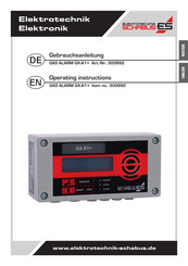 Elektrotechnik Elektronik GX-A1+ Operating Instructions Manual