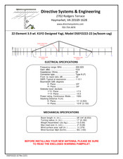 Directive Systems & Engineering DSEFO222-22 Manual