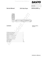 Sanyo DVD-SL33KR Service Manual