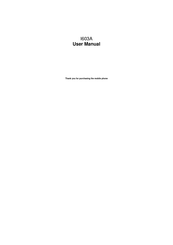 Verykool I603A User Manual
