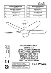 Casa Fan Eco Volare 116 Mounting And Operating Manual