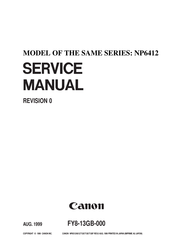 Canon NP6412 Service Manual