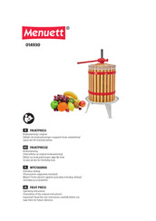 Menuett 014930 Translation Of The Original Operating Instruction